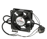 ExtraLink  Wentylator do szaf 19" 230V 120x120x38mm (czarna) - 1323230 - zdjęcie 3